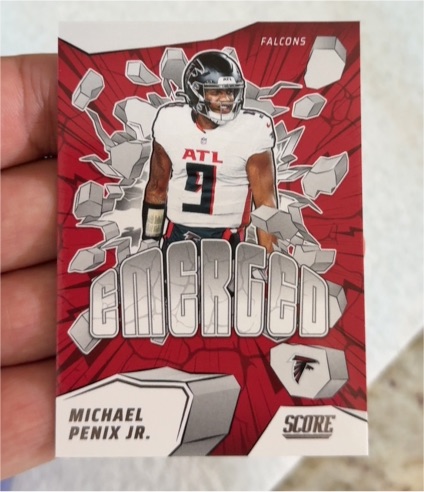 2025 Panini Score #7 Michael Penix Jr. Emerged — front