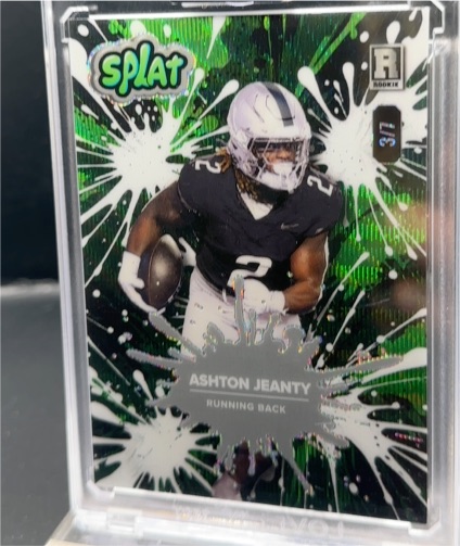 2025 Wild Card Splat #SBGRE03 Ashton Jeanty — front