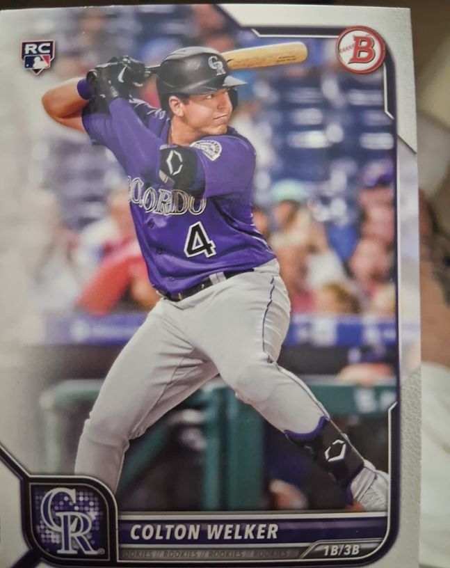2022 Bowman #23 Colton Welker — front