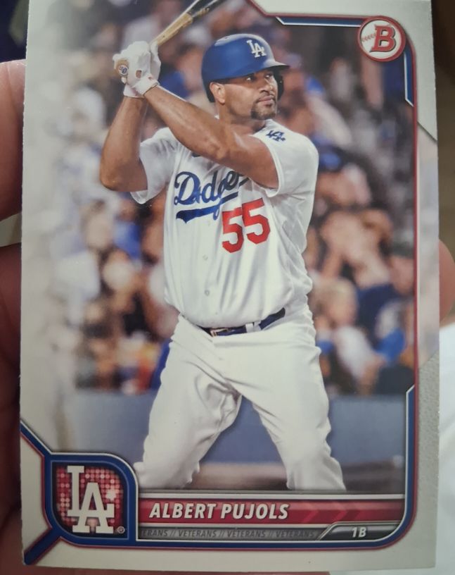 2022 Bowman #39 Albert Pujols — front