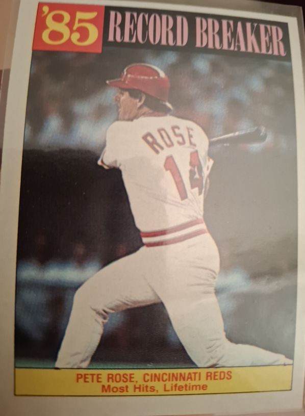 1986 Topps #206 Pete Rose — front