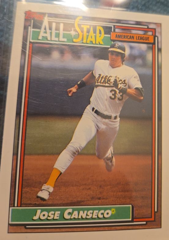 1992 Topps #401 Jose Canseco — front