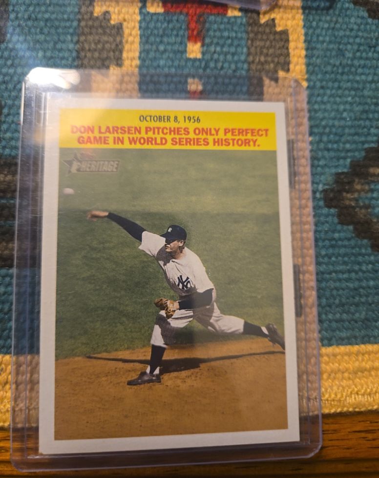 2005 Topps Heritage #F-DL Don Larsen — front