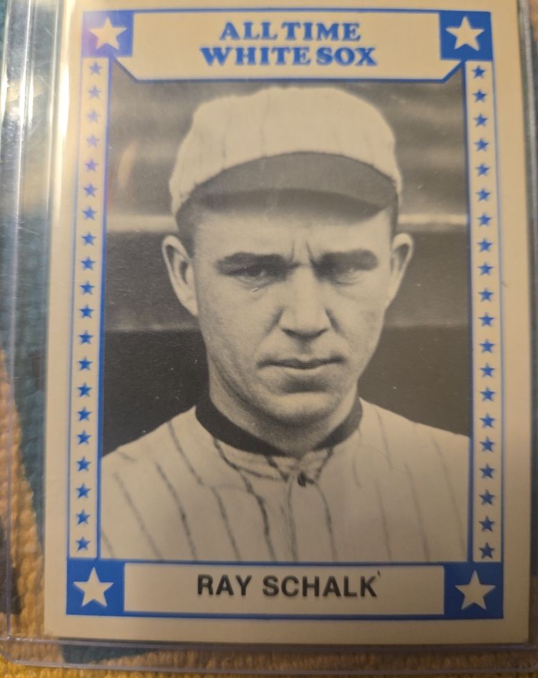 1980 TCMA All Time White Sox #9 Ray Schalk — front