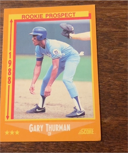 1988 Score #631 Gary Thurman — front
