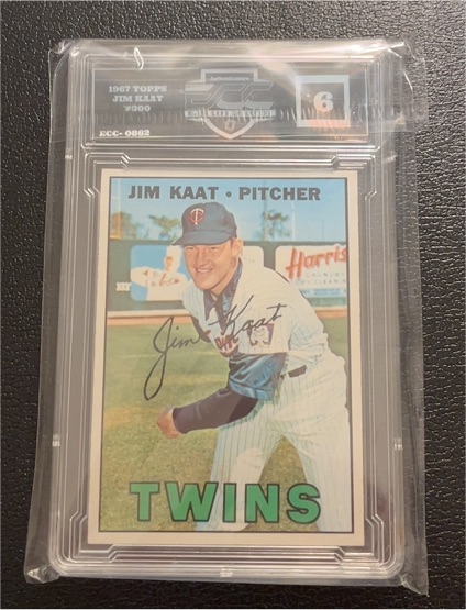 1967 Topps #300 Jim Kaat — front