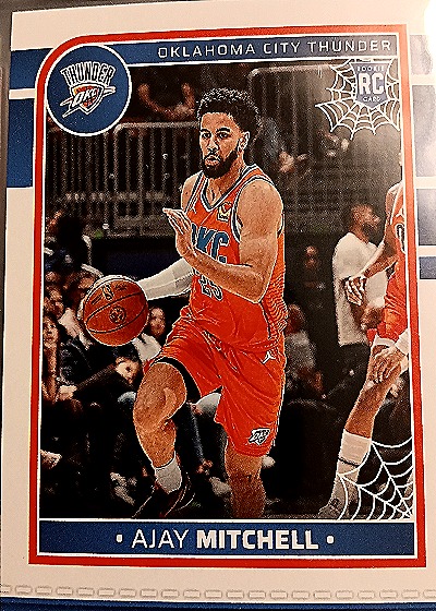 2024-25 Panini NBA Hoops Haunted Hoops #273 Ajay Mitchell — front