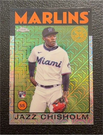2021 Topps Chrome #86TC-89 Jazz Chisholm — front