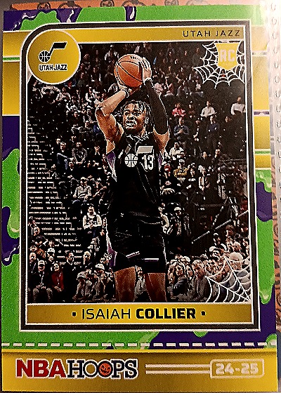 2024-25 Panini NBA Hoops Haunted Hoops #254 Isaiah Collier — front
