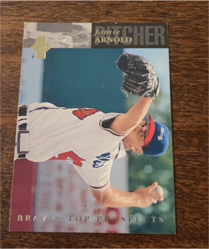 1993 Leaf Jamie Arnold Braves Top Prospects — front