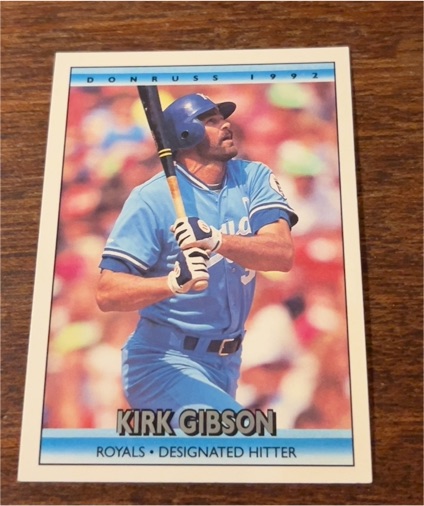 1992 Donruss #39 Kirk Gibson — front