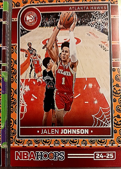 2024-25 Panini NBA Hoops Haunted Hoops #24-25 Jalen Johnson — front