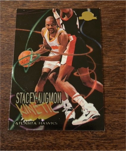 1995-96 SkyBox Premium #K4 Stacey Augmon Kinetic — front