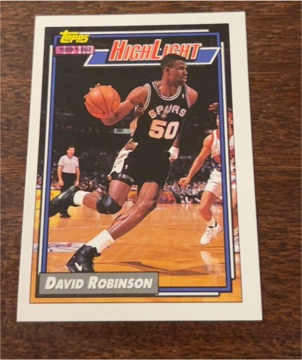 1992-93 Topps #4 David Robinson — front