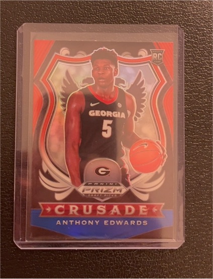 2020-21 Panini Prizm Draft Picks Crusade #81 Anthony Edwards — front