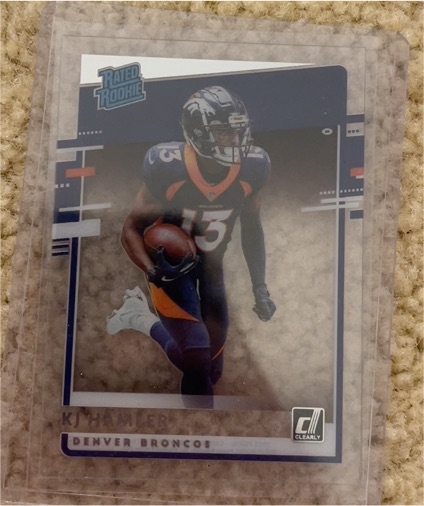 2020 Panini Chronicles Clearly Donruss #RR-KH KJ Hamler Broncos — front