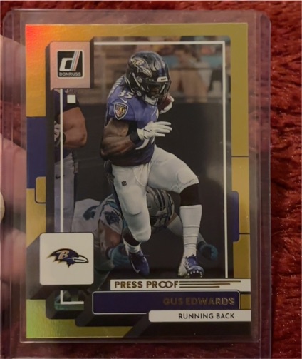 2022 Donruss #191 Gus Edwards — front