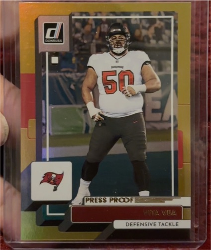 2022 Donruss #257 Vita Vea Press Proof — front