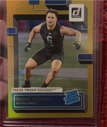 2022 Donruss #397 Terrel Bernard — front