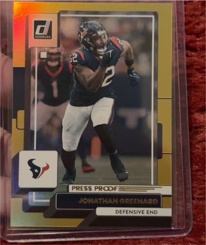2022 Donruss #43 Jonathan Greenard Press Proof Premium — front