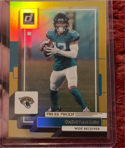 2022 Donruss Press Proof Premium Gold #60 Christian Kirk — front
