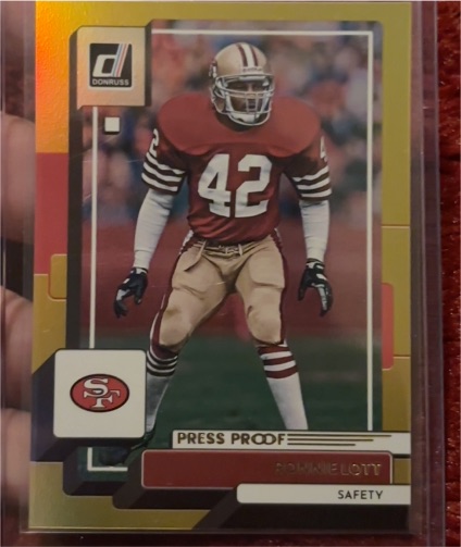 2022 Donruss #29 Ronnie Lott Premium Press Proof — front