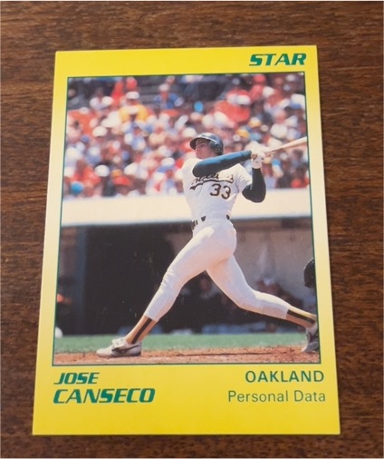 1990 Star Company #3 Jose Canseco — front