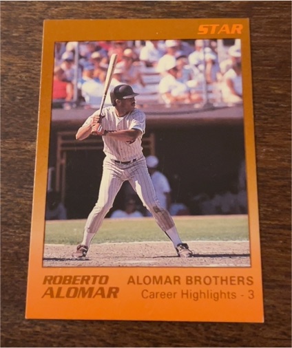 1989 Star #3 Roberto Alomar — front
