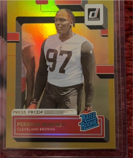 2022 Donruss #393 Perrion Winfrey — front