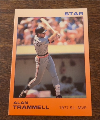 1990 Star #unknown Alan Trammell 1977 S.L. MVP — front