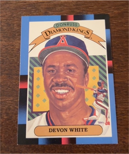 1988 Donruss Diamond Kings #8 Devon White — front