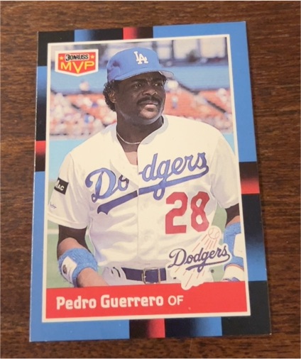 1988 Donruss #BC-16 Pedro Guerrero — front