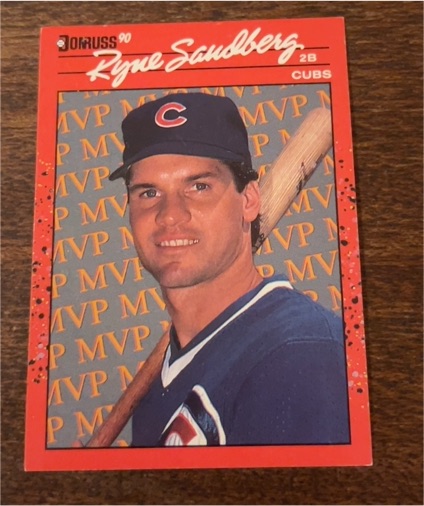 1990 Donruss #BC-10 Ryne Sandberg Bonus MVP's Chicago Cubs — front