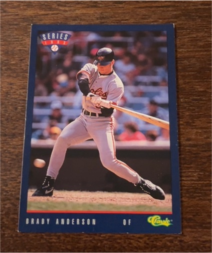 1993 Classic #T4 Brady Anderson — front