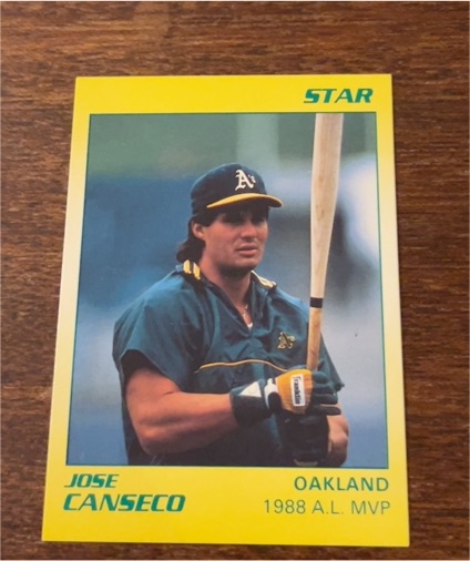 1990 Star Company #7 Jose Canseco — front