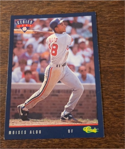 1992 Classic Series 2 #20 Moises Alou — front