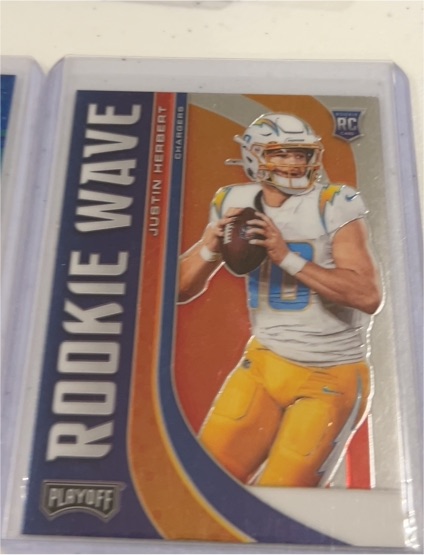 2020 Panini Playoff Rookie Wave #RW-4 Justin Herbert — front