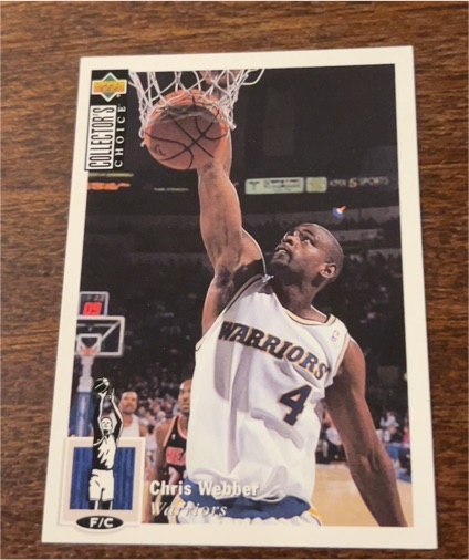 1994-95 Upper Deck Collector's Choice #4 Chris Webber — front
