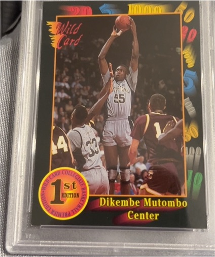 1992 Wild Card #5 Dikembe Mutombo — front