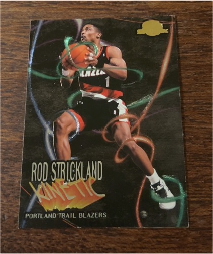 1995-96 SkyBox Premium Kinetic #K8 Rod Strickland — front