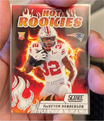 2025 Panini Score Hot Rookies #12 TreVeyon Henderson — front