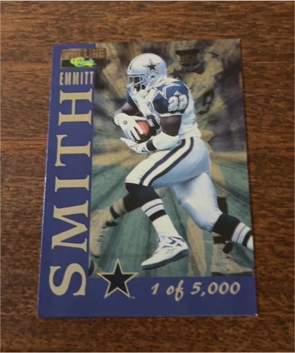 1995 Classic Pro Line 5000 #1 Emmitt Smith — front
