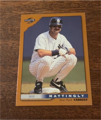 1996 Score Dugout Collection #8 Don Mattingly — front