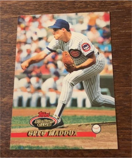 1993 Topps Stadium Club #2 Greg Maddux — front