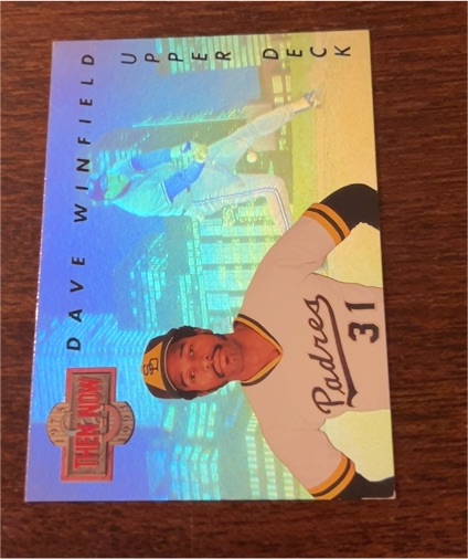 1993 Upper Deck Then and Now #TN9 Dave Winfield — front