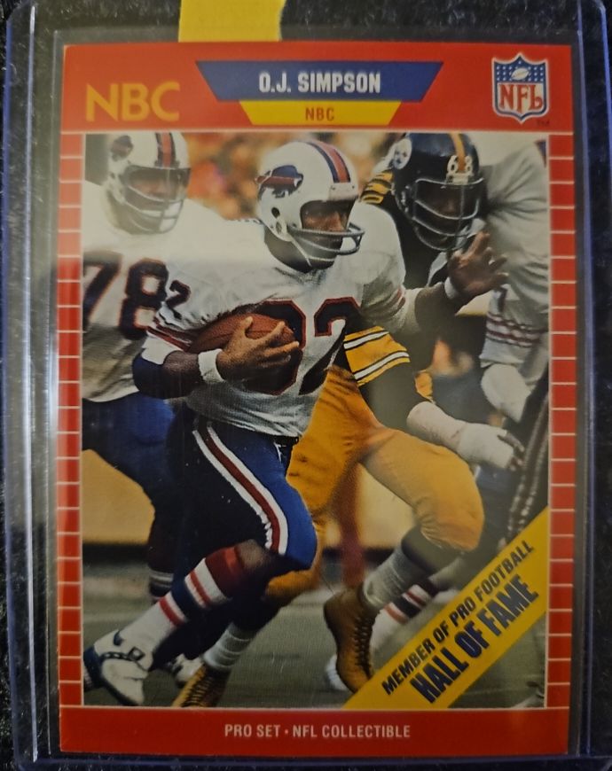 1989 Pro Set #29 O.J. Simpson — front