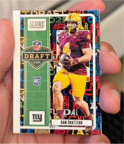 2025 Panini Score NFL Draft #16 Cam Skattebo — front