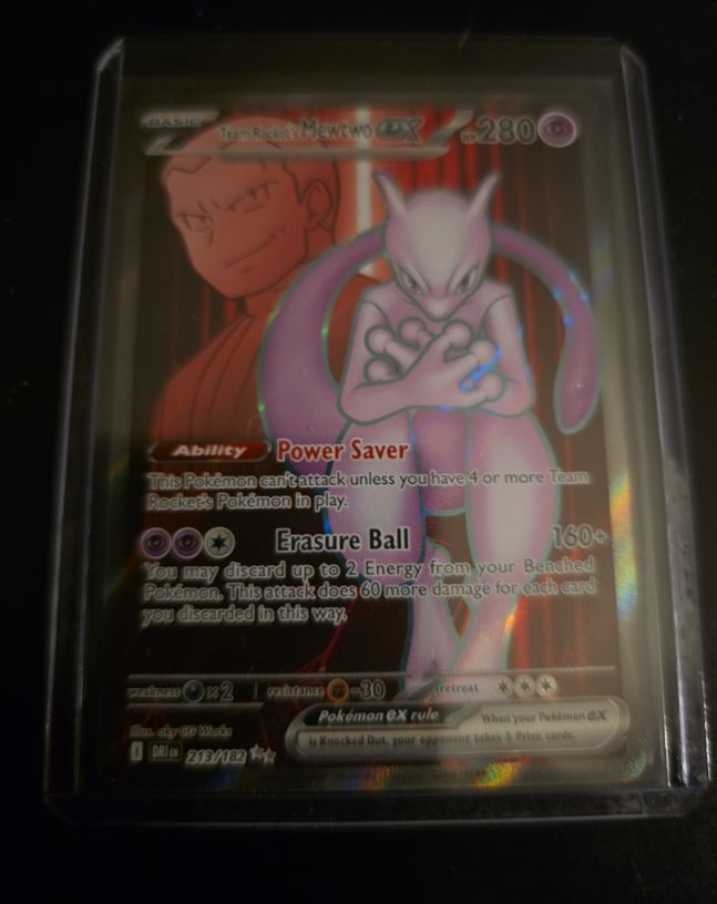 2025 Pokémon SV10 Destined Rivals #213 Team Rocket's Mewtwo ex — front