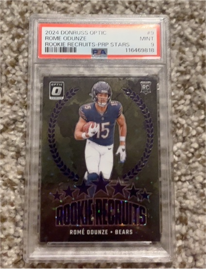 2024 Panini Donruss Optic #9 Rome Odunze Rookie Recruits — front