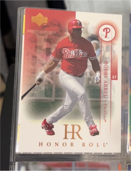 2003 Upper Deck Honor Roll HR Bobby Abreu — front